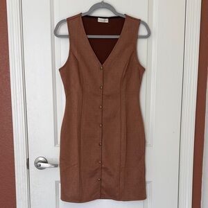 NWOT Frankee & Skylarr Women’s Dress. Size L🤎